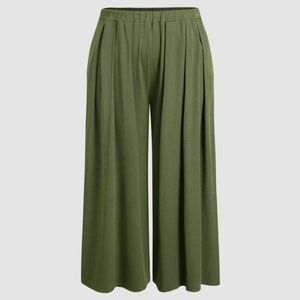 Olive Green Wide Leg 3X Cider Pants